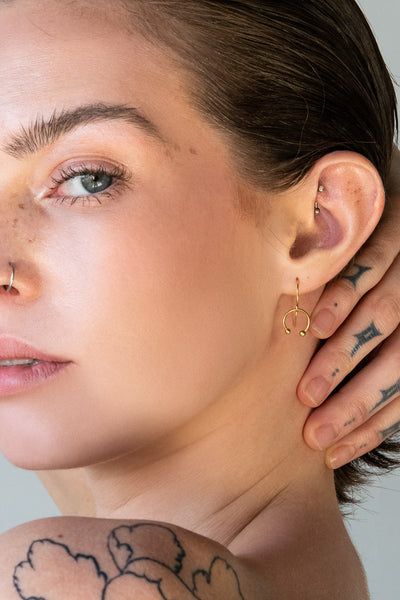 BRAT Mini Barbell Earrings