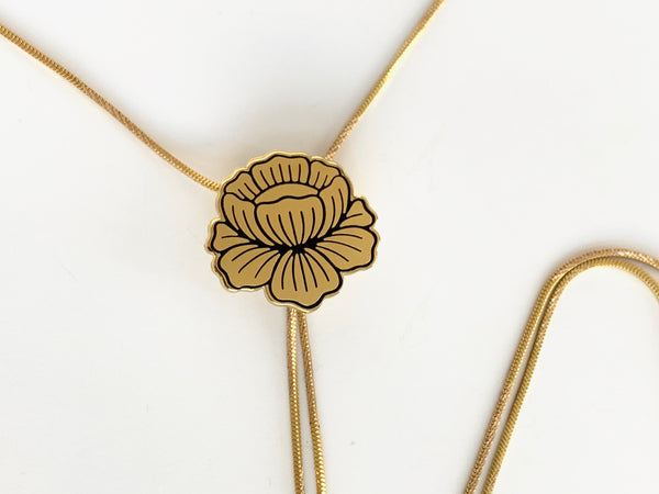 FLEUR DORÉE Bolo Tie