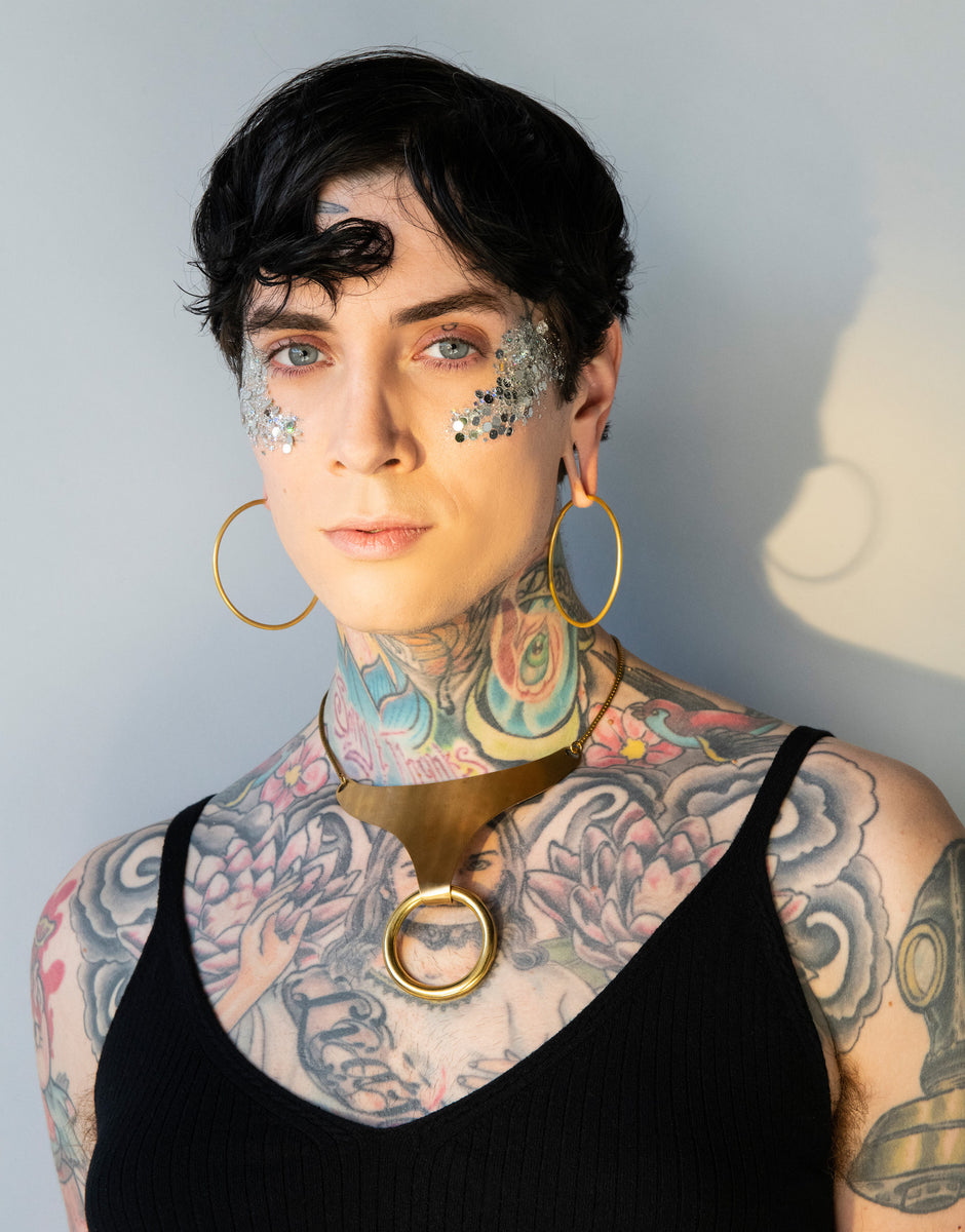 HEROINE Armour O ring Choker lordviolet