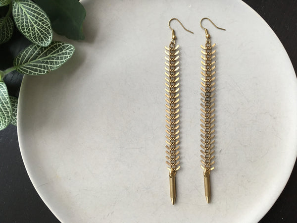 LUST Fishbone Earrings