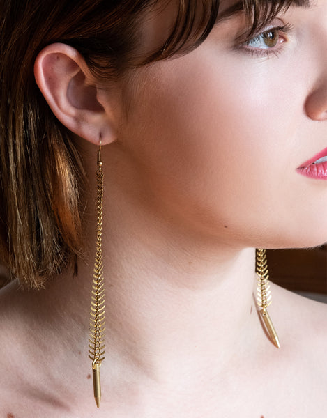 LUST Fishbone Earrings
