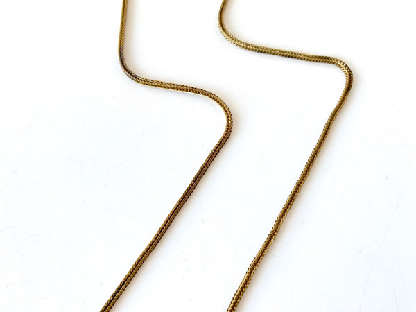 Brass foxtail snake chain