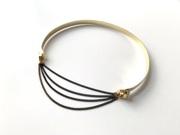 Brass choker collar