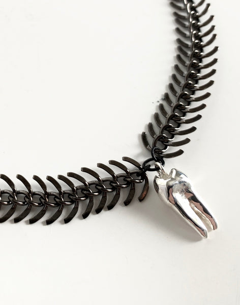 FREAK Silver Tooth Choker