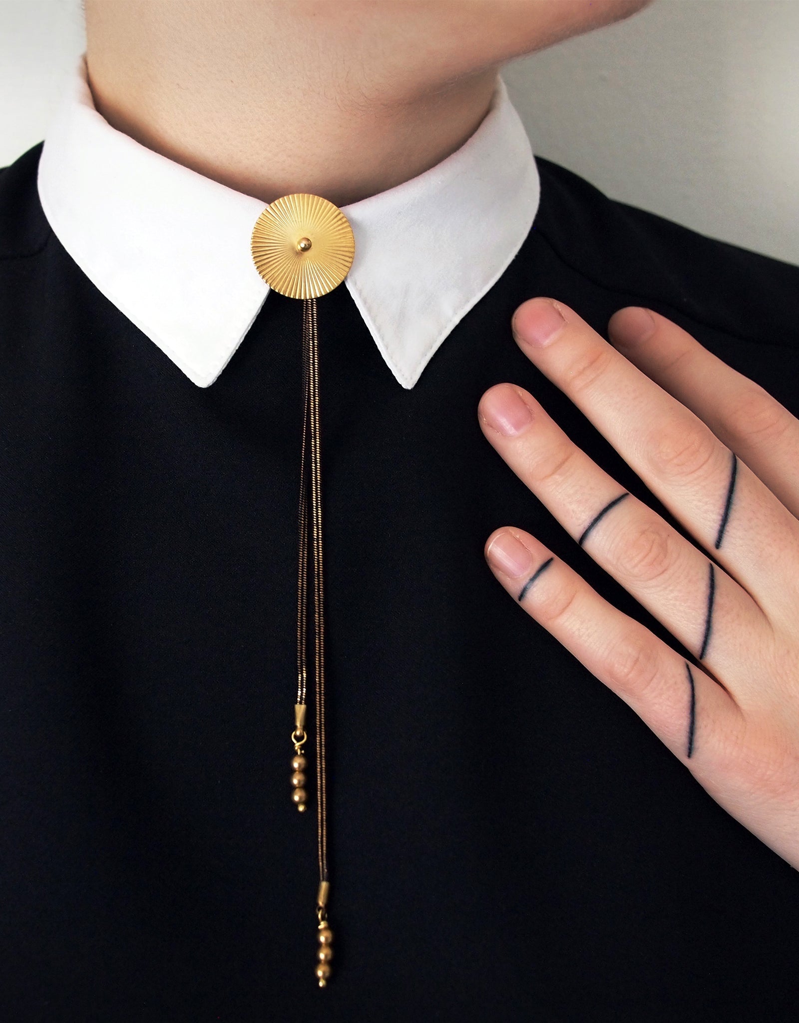 Bolo tie necklace