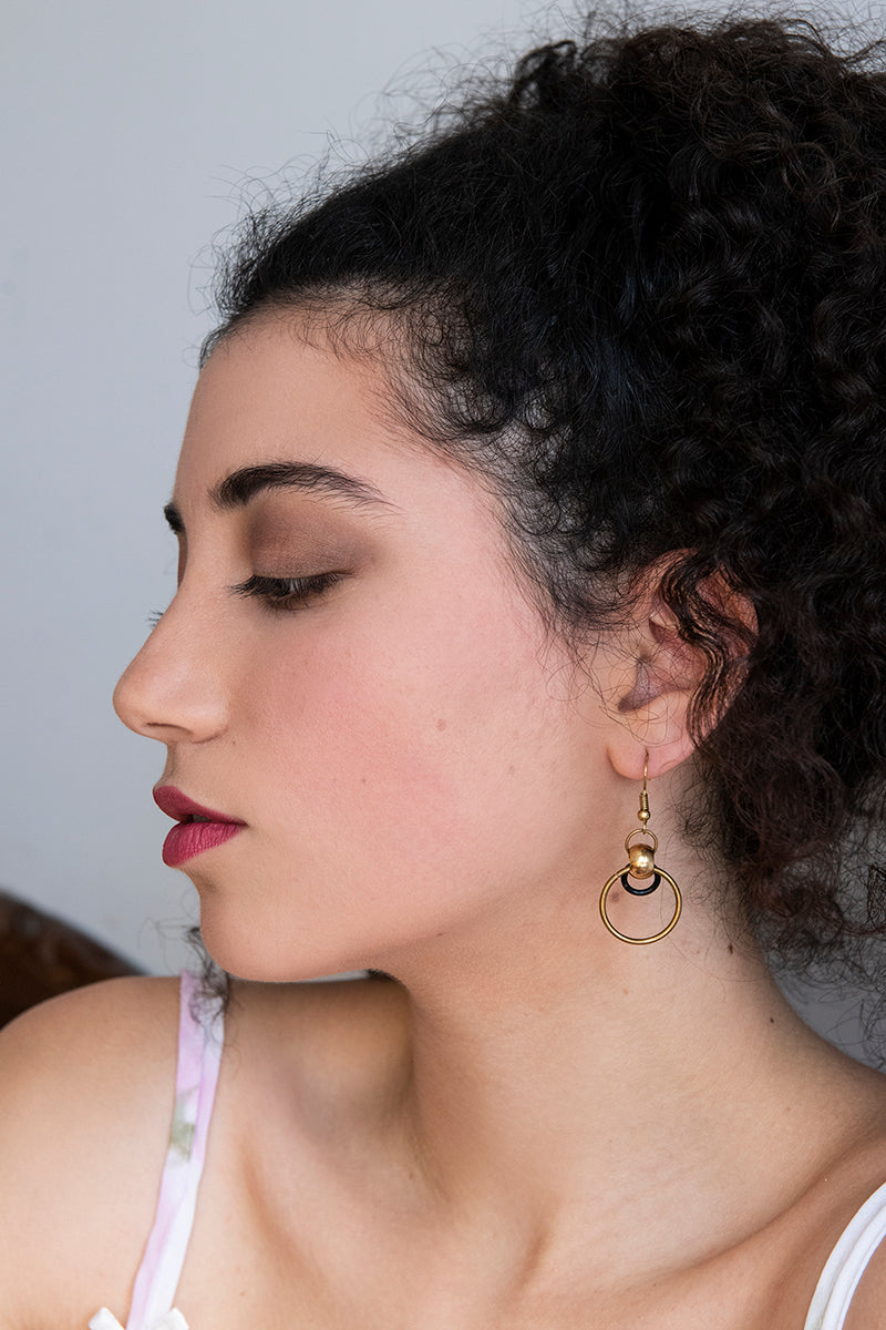 DOUBLE TROUBLE Hoop Earring