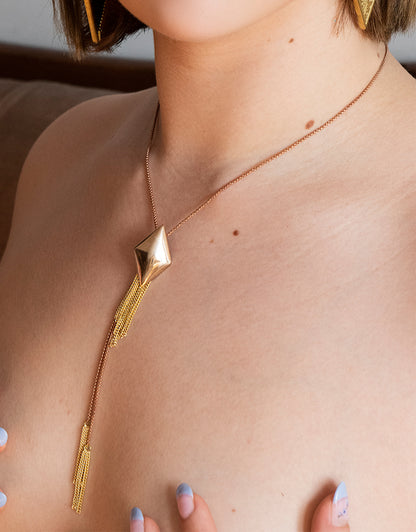 Diamond Bolo Tie Necklace