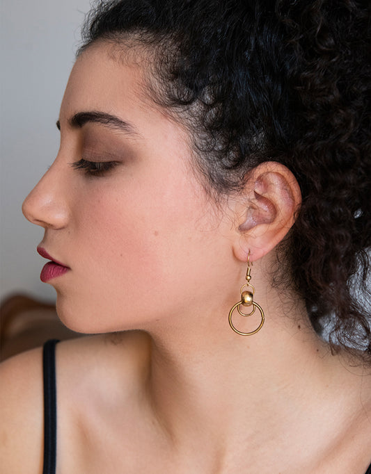 DOUBLE TROUBLE Hoop Earring