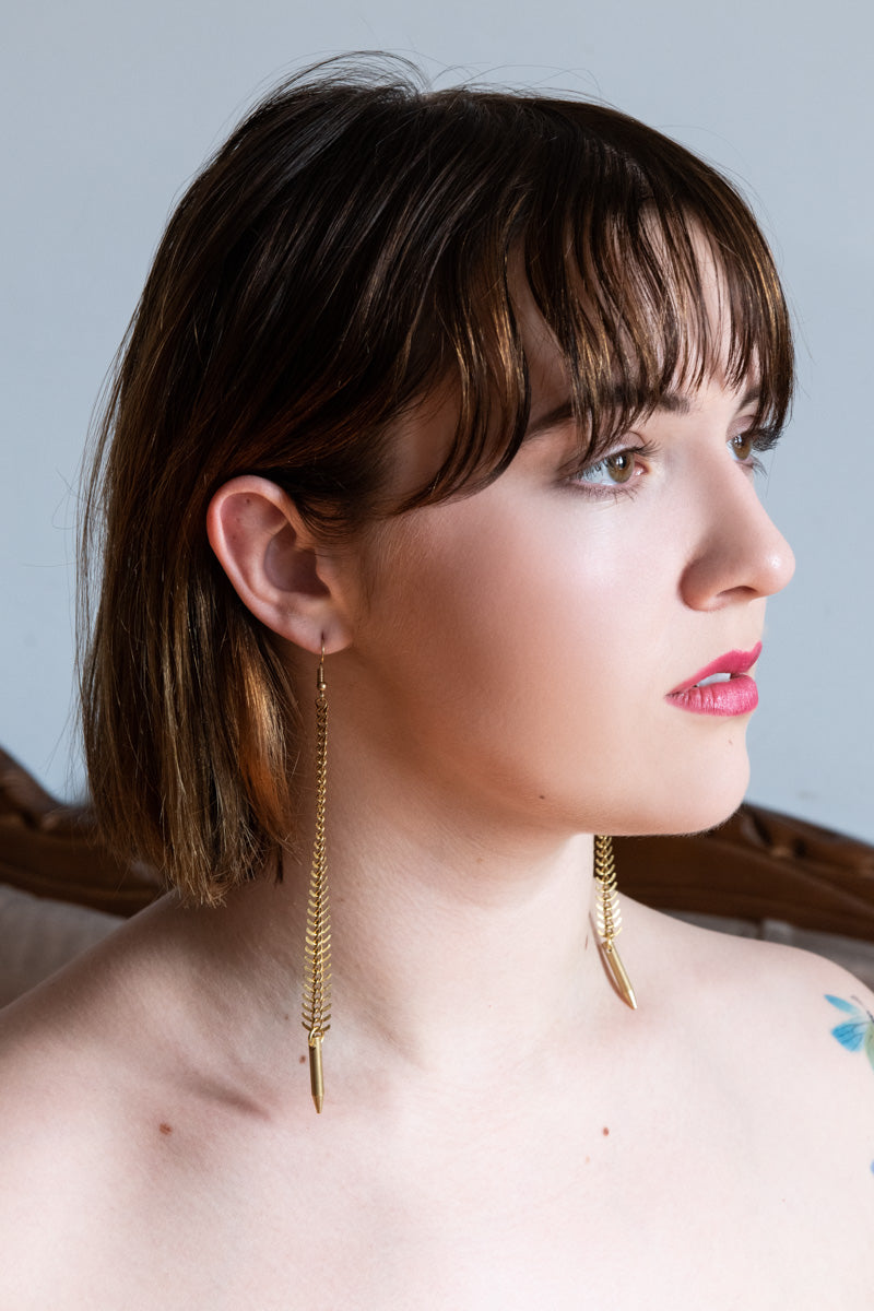 LUST Fishbone Earrings