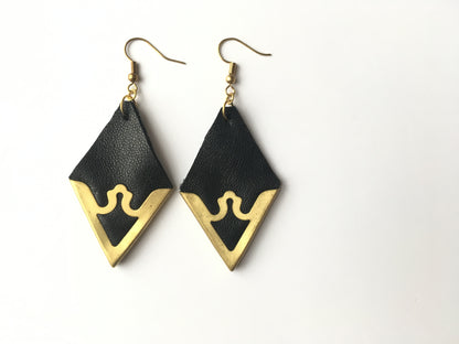 SULTRY Brass Tip Earrings