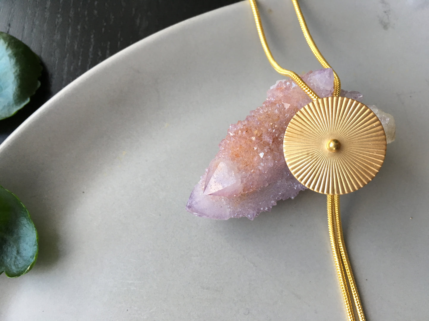 Gold bolo tie medallion