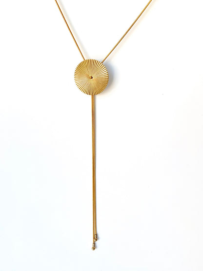 TROLLOP Gold Bolo Tie Necklace