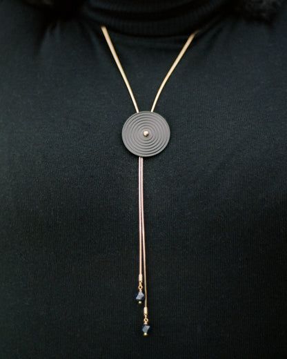 Black adjustable necklace