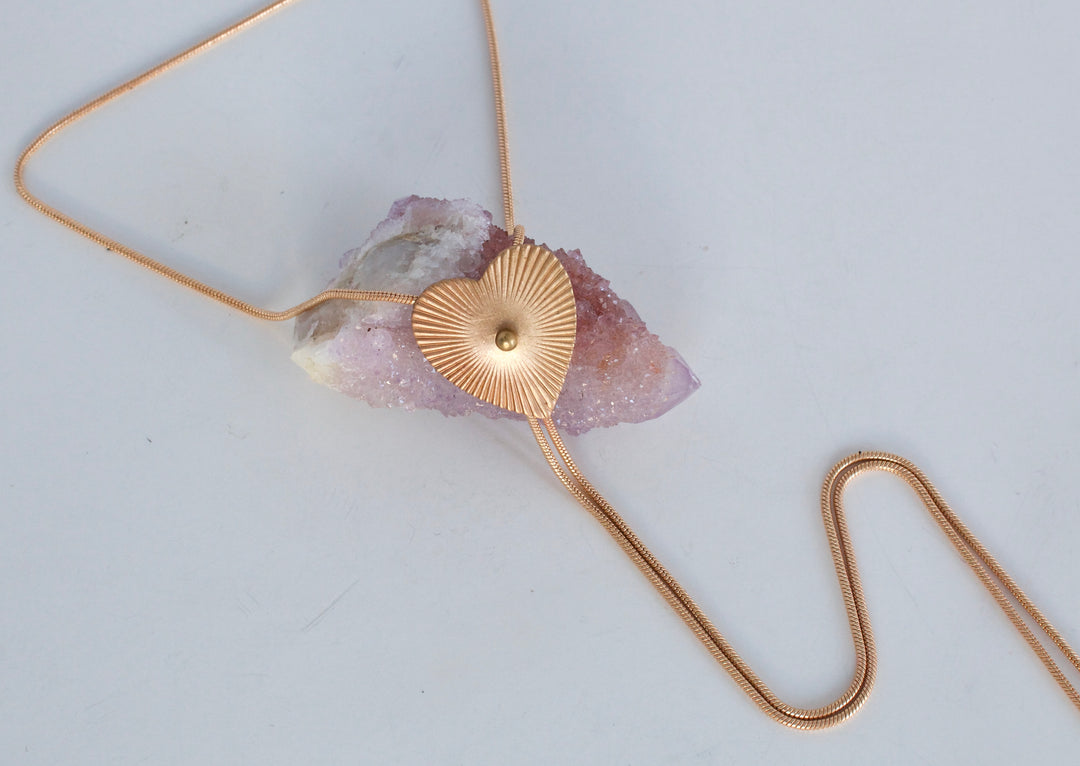 HEART OF GOLD Bolo Tie Necklace lordviolet