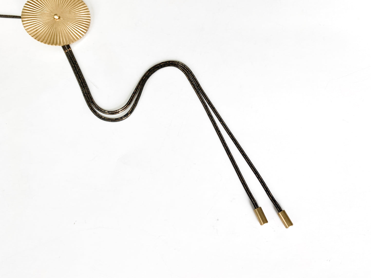 TROLLOP Black & Gold Bolo Tie