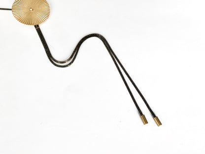 TROLLOP Black & Gold Bolo Tie