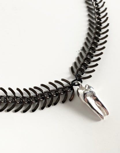 FREAK Silver Tooth Choker