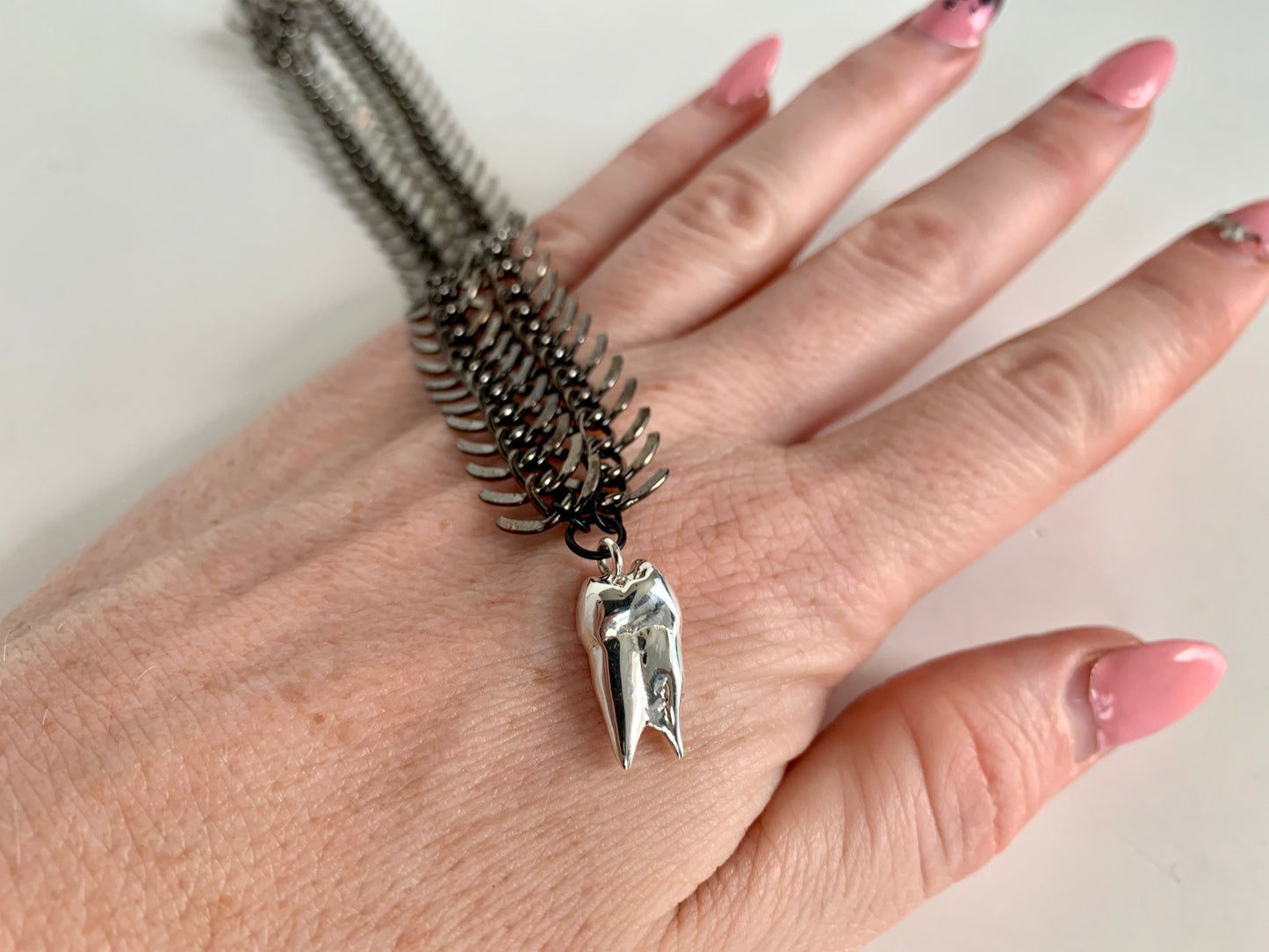 FREAK Silver Tooth Choker