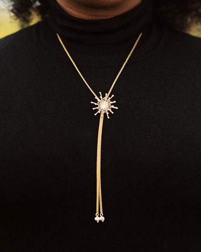 Close-up of star bolo tie necklace